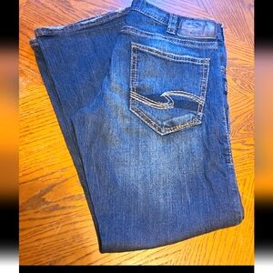 Silver straight jeans